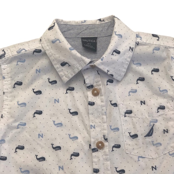 Nautica Short Sleeve Shirt and Shorts Matching Outfit Set Size 3T - Picture 4 of 16